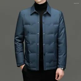 Men's Jackets Autumn And Winter Casual Thin Velvet Lapel Buckle Plate Jacket Fashion Korean Version Of Cold Warm Slim