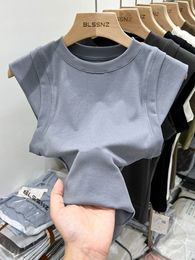 Women s T Shirt Summer Women T Shirt Girls Woman Clothes Tops Cotton Slim Tshirt Female Long Sleeve Crop Top Spring Tee Sexy Canale Y2k 230407