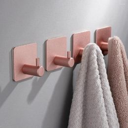 Hooks Towel Hook Hanging Convenient Durable Wall For Home Bathroom Kitchen Storage Heavy Duty Self-adhesive Holder