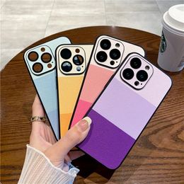 Luxury Splicing Leather Case for IPhone 14 13 12 Pro Max 12 13 pro iPhone11 Cover Accessories