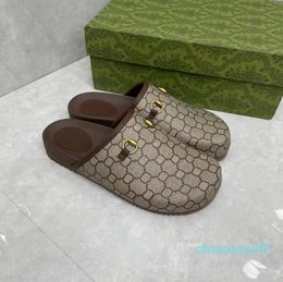 Slipper Luxury Men Women Sandals Brand Slides Fashion Slippers Lady Slide Thick Bottom Design Casual Shoes