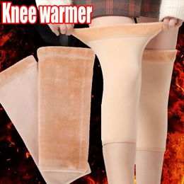 Women Socks 1Pair Winter Warm Knee Pads For Men Old People Cold Leg Arthritis Kneepad Support Fur Running Protector