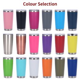 Water Bottles 30oz 20oz Tumblers Yeatys travel glass beer mug with straw cover stainless steel vacuum insulation car coffee thermos 230407