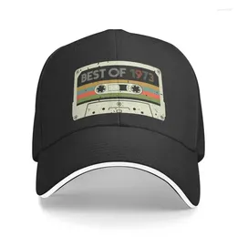 Ball Caps Fashion Vintage Of 1973 Baseball Cap Women Men Personalised Adjustable Adult 49th Birthday Gift Dad Hat Spring