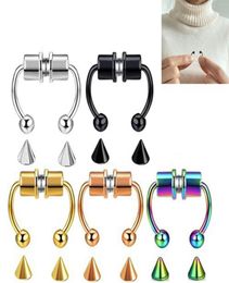 Body U Shaped Fake Nose Ring Magnetic Hip Hoop Septum Rock Stainless Steel Magnet Noses Piercing Punk Pierce Jewellery 09669353973