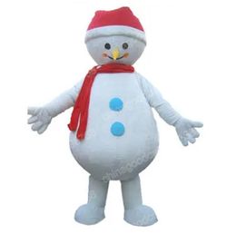 Performance Snowman Mascot Costume Top Quality Christmas Halloween Fancy Party Dress Cartoon Character Outfit Suit Carnival Unisex Outfit