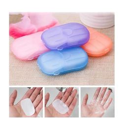 Disposable Soap Boxed Paper Foaming Soap Paper Washing Hand Bath Cleaning Scented Sheets Cleaning Tools