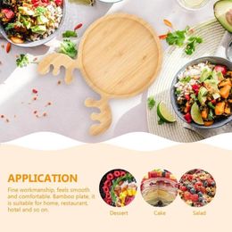 Plates Xmas Tray Christmas Tree Hat Elk Appetiser Platter Sushi Dishes Salad Sashimi Wooden Shaped Candy Dish Snack Dessert