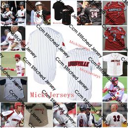 2022 NCAA Custom sville Cardinal Stitched Baseball Jersey 10 Tim Borden 46 Jack Payton 6 Ben Bianco 29 Tyeler Hawkins 11 Chris Seng 4 Adam Elliott 16 Luke Seed Jerseys