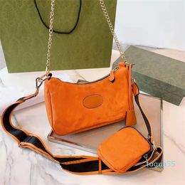 Bag Underarm Wide Messenger Vintage Women Shoulderbag Handbag Shoulder Bags Chain Single Purses Handbags