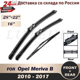 Windshield Wipers Wiper Front Rear Wiper Blades Set For Opel Meriva B 2010 2011 2012 2013 2014 2015 2016 2017 Windshield Windscreen 28"22"16" Q231107