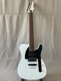 Classic White 7-String Electric Guitar Rosewood Fingerboard