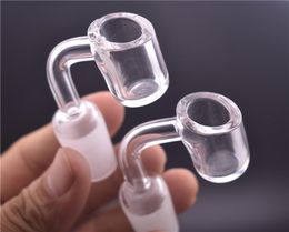 wholesale 4mm thick domeless quartz banger nail 90 45 Degrees 10mm 14mm 18mm male female OD 22mm 100% real Quartz Banger Nail