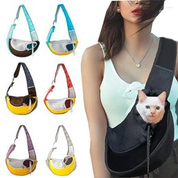 Dog Car Seat Covers 2023 Update Mesh Oxford Pet Outdoor Travel Puppy Carrier Handbag Pouch Single Shoulder Bag Sling Tote