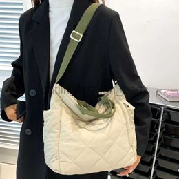 Shoulder Bags Ladies Diamond Laice Bag Adjustable Strap Tote andbag Multipockets Nylon Crossbody Bag Single Soulder Bagcatlin_fashion_bags