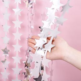 Party Decoration 1 2M Love Stars Rain Curtain Valentine's Day Wedding Birthday Supplies Background Hanging Garland