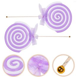 Party Decoration 2 Pcs Lollipop Po Creative Model Prop DIY Lollipops Princess Toy Theme Gifts Candy Crafts Simulation Props Tree Ornament