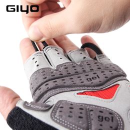 Cycling Gloves GIYO Bicycle Gloves Half Finger Outdoor Gloves For Men Women Extra Gel Pad Breathable MTB Road Racing Riding Cycling Gloves DH 231108