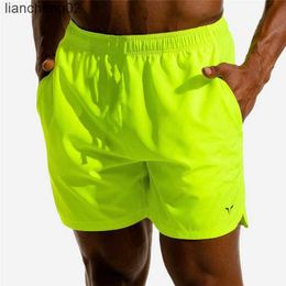 Men's Shorts New Men Fitness Bodybuilding Shorts Man Summer Workout Male Breathable Quick Dry Sportswear Jogger Beach Short Pants W0408