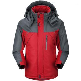 Men's Jackets Fashion Clothes Men Winter Windbreaker Coat Fleece Hiking Outdoor Thick Warm Jacket Slim Fit Tops Long Sleeve Casual Ski Outwe