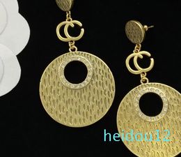 With Pouch Women Designer Stud Earrings Pendant Luxury Style Gold Colour Brass Engagement Earring