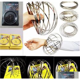 Other Event Party Supplies Toroflux Flow Rings 3D Kinetic Sensory Interactive Cool Toys For Kids Adts Funny Magic Ring Toy Ga274 D Dh0Nf