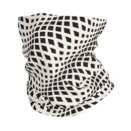 Scarves 3D Wavy Crossed Stripes Bandana Neck Cover Geometric Wave Wrap Scarf Multifunctional Running Balaclava For Men Women Windproof