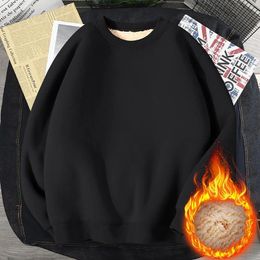Women's Hoodies Long Sleeved Solid Colour Velvet Warm Round Neck Distress Tops Women Fleece Sweatshirt Full Zip Cotton Set