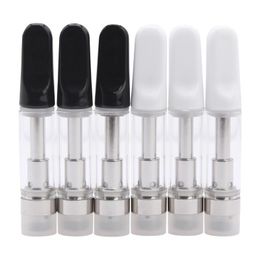 TH205 빈 세라믹 팁 vape 카트리지 0.5ml 1ml 카트리지 Atomizer 510 스레드 두꺼운 오일 dab 펜 왁스 기화기