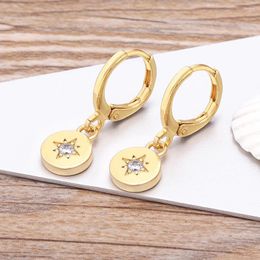 Dangle Earrings AIBEF Sweet Star Rhinestone For Women Fashion Sparkling Zircon Ear Buckle Girls Party Jewellery Gift