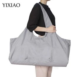 Bags YIXIAO Large Capacity Multifunctional Big Pocket Shoulder Yoga Mat Storage Bag Outdoor Sport Fiess Casual Packzln231108