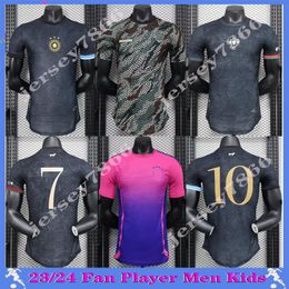 2023 2024 Fans player ARgentina Portugal the siu La Pulga jersey special saka RICE messis Ronaldo black shirt uniforms