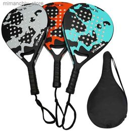 Tennis Rackets 3 Colours Carbon Fibre Beach Racket Adult Professional Beach Tennis Padd Racket EVA Face Tennis Raqueta With Bag High Quality Q231109