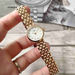 Quartz Watch High Precision Small Dial Rose Gold Steel Band Watch Women's Versatile Fashion Love Quartz