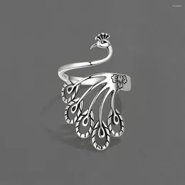 Wedding Rings Korean Open Adjustable Peacock Finger For Women Ring Jewellery Valentine's Day GIFT