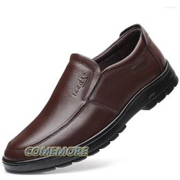 Dress Shoes Handmade Mens Wedding Oxford Black Leather Slip On Business Formal For Men Fashion Soft And Breathable Footwear