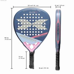 Tennis Rackets Professional Carbon Padd Racket Soft EVA Face Tennis Racket Without Padel Bag Cover For Men Women Training Accessories Q231108