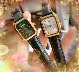Lowest price super small square dial face quartz movement watch women popular genuine leather strap bracelet clock business rose gold watches montre de luxe