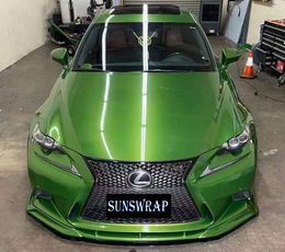 Air Free Bubble metallic manba green Best selling gloss Vinyl car wrapping film gloss colour change TPU car wrap vinyl