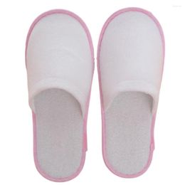 Bath Accessory Set 10 Pairs Disposable Slippers El Travel Slipper Plush Sanitary Party Home Guest Use Men Women Unisex