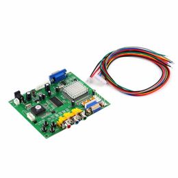 Freeshipping 1pcs NEW Arcade Game RGB/CGA/EGA/YUV to VGA HD Video Converter Board HD9800/GBS8200 Hot Worldwide Jkuid