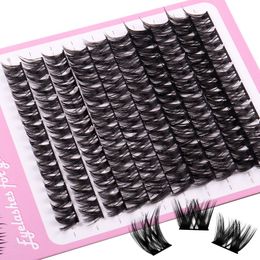 Soft Light 80 Clusters DIY Segmented Eyelashes Extensions Natural Dense Handmade Reusable Grafted Fake Lashes Individual Eyelashes Beauty Supply