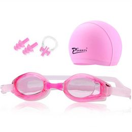 New anti fog and waterproof goggles men's women's children's adult sports diving eyes caps glasses earplugs swimming pool equipment P230601