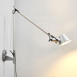 Wall Lamps Retro Loft Industrial Vintage Led Lamp Light With Long Arm Sconce Indoor Decoration Bar Restaurant Bedroom Art