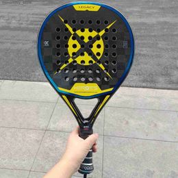 Tennis Rackets Padel Tennis Racket with Cover Bag 3k/18k Carbon Fibre High Blance 38mm Padel Padd Raqueta Q231109