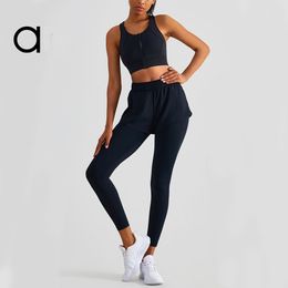 AL038 yoga outfit leggings women designers sexy pants leggings high waist align sports leggings gym wear legging elastic fitness lady overall full tights workout