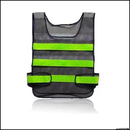 Reflective Safety Supply High Visibility Vest Clothing Hollow Grid Vests Warning Working Construction Drop Delivery Office School Bu Dhv5A