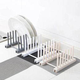 Kitchen Storage Dish Drainer Rack Plates Holder Drying Organizer Display Shelf Pot Lid Stand Plate Detachable Save Space