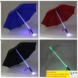 20pcslot Cool Blade Runner LED Light Saber Flash Umbrella rose umbrella bottle umbrellas Flashlight Night Walkers