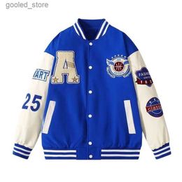 Men's Jackets Varsity Baseball Bomber Jacket Men Hip Hop Harajuku Bone Letter Patchwork Leather Jackets Streetwear Women Unisex College Coats Q231110